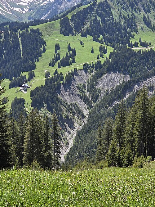Datei:Buerserberg-view to Schliefwaldtobel-hintere Parpfienzalpe-01ESD.jpg