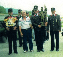 1984 Ortsfeuerwehr ehrt Burits zum Pensionsantritt