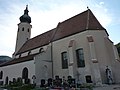 Die Kirche in Aggsbach Markt, wo Cimburg von Winkl beigesetzt wurde.