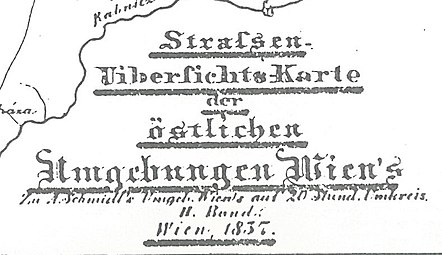 Text der Umgebungskarte 1837