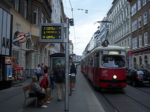 Strecke der Straßenbahnlinie 5