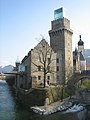 Waidhofen Ybbs.Rothschildschloss.Palas und Bergfried von Nordwesten.JPG