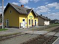 Der Bahnhof Söchau (Kamera zeigt Richtung Fürstenfeld)