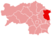 Lage des Bereiches Hartberg in der Steiermark