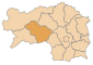 Lage des Bezirkes Murtal innerhalb der Steiermark