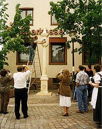 Elias Hügel-Säule in Gemünden am Main.