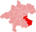 Lage des Bezirkes Steyr-Land in Oberösterreich