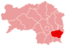 Lage des Bereiches Feldbach in der Steiermark