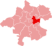 Lage des Bezirkes Linz-Land in Oberösterreich