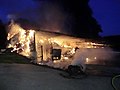 Großbrand bei Biohof Müllner, Frontansicht